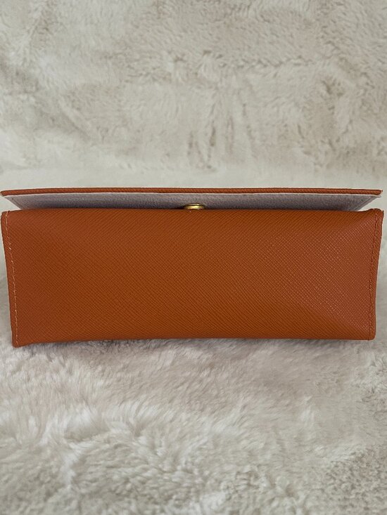 Tory Burch Orange Sunglasses Eyeglasses Case - Picture 5 of 7